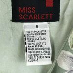 Vintage‎ Green Floral Short Sleeve Midi Dress Sz 8 Cottagecore Homestead Prairie Photo 5