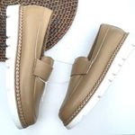 Corso Roma 9 Womens Shoes Loafers Camel Fur Lined Leather Size 9 39.5 Tan Photo 0