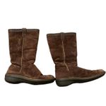 UGG  Swell Tall Brown Suede Sheepskin Boots  Size 8 Boho Cottagecore Photo 1