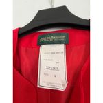 Harvé Benard Vintage Harve Benard Red Linen Blazer Button Front Career Jacket Size 8 Photo 1