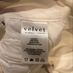 Velvet By Graham And Spencer White Baggy Boyfriend Jeans Size 26W Cotton Photo 3