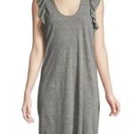 Current/Elliott Current Elliott Gray Ruffle Muscle Dress Size XS Photo 0