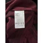Reiss  Burgundy Sheer Stripe Top – Size US 8 (UK 12 / EU 40) Photo 7
