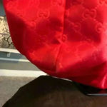 Gucci GG pattern Large tote Duffle Bag Tote Bag Nylon Red Photo 8