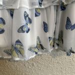 Disney  Alice Butterfly Mini Skirt Medium Y2K Fairy Tiered Cottagecore Boho Sheer Photo 3