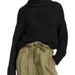 Free People  My Only Sunshine Chunky Sweater Black Size XS Photo 0