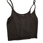 Urban Outfitters  Black Ribbed Crop Top Sz M Photo 0