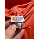 LuLaRoe Orange High-Low Cut Skirt Woman’s Size Large -Snag Photo 4
