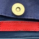 Tommy Hilfiger  Lobster Print‎ Tote Bag [2014] Canvas Blue Cream Button Purse Photo 8