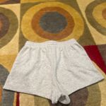 Gap Logo Fleece Lounge Sweat Shorts Grey Drawstring 3” Women’s Size Small Photo 3
