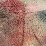 Peach Love California PEACH LOVE Sherpa Fleece Tie Dye Half Zip Mauve Photo 5