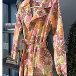 Show Me Your Mumu Nancy Trench Coat Retro Garden Womens Size XS Photo 10