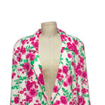 For Love & Lemons For Love & Lemons Tanner Boyfriend Blazer In Pink Floral Plus Size 1X Photo 3