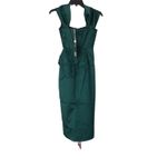 House Of CB  Loretta Off Shoulder Satin Corset Dress Green Size XS New w/tag $285 Photo 4