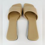 Balenciaga Duty Free Nude Sheepskin Leather Logo Flat Sandals Size EU 40 - US 10 Photo 6
