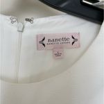 Nanette Lepore Marshmallow/Very Black Ruffle Bell Sleeve "Bella Donna" D… Photo 3