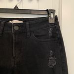 SO NWOT  women’s black low rise‎ dad jeans ripped denim jeans pants size 7/28W Photo 1