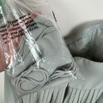 NWT Jenny Yoo Cerise Maternity Morning Mist Luxe Chiffon Bridesmaid Dress Size 8 Green Photo 6