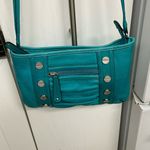 B Makowsky B. Makowsky Turquoise Tiffany Blue Crossbody EUC Photo 0