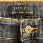 Talbots Boyfriend Jeans Mid Wash Denim Size 4 Simply Flattering Collection Photo 2