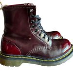 Dr. Martens  1460 14585 Cherry Red Vegan Leather Ankle Boots Women’s US 6 Photo 5