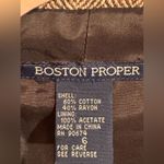 Boston Proper  Brown Tweed Look Jacket Size 6 Photo 1