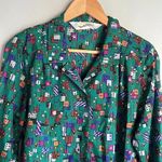 Diane Von Furstenberg Vintage  printed button down shirt Photo 2