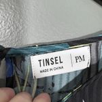 Tinsel Women's Retro Glam Black Floral Blouse Photo 3