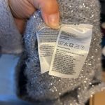 Divided NWT H&M  Silver Metallic Tie Back Sweater Photo 3