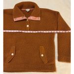 J Crew Vintage Fleece Pullover Polartec Sherpa Womens Small Burnt Orange Cozy Photo 6