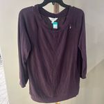 Market & Spruce  Purple Long Sleeve Knit Top Women’s Large NWT Soft Casual Photo 1