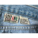 Vintage Mom Jeans with Suede Patchwork Women’s Size 28 90s Blue Photo 5