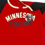 Campus Lifestyle MLB Minnesota Twins Women's Notch Neck Raglan Short Sleeve T-Shirt in Red, Small Photo 2