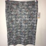 LuLaRoe  Cassie Skirt Wildflowers BNWT 3X on Gray Photo 0
