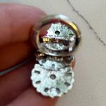 Western Cream Floral Ring Silver Photo 2