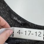 Eshakti Top Womens Size 6 Gray Ruffle Sleeve Fit Flare Knit Casual Tunic Boho Photo 2