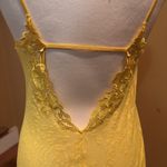 Victoria's Secret  Very Sexy Yellow Lace Slip Chemise Nightie Size Medium Y2K Photo 3