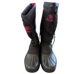 Arctic Cat Tall Winter Snowmobile Winter Boots Size 7 Navy Red Lace Up No Packs Blue Photo 1