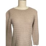 Joan Vass New  Rabbit Hair Tan Sweater Medium Photo 1