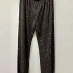 NWT Enti High Rise Star Print Straight Leg Lounge Sweatpant Charcoal Women's M Gray Size M Photo 1