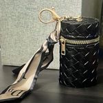 BROWN WOVEN KEYCHAIN & LIPSTICK CASE Photo 0