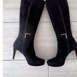 Nine West NWEVAH Size 9 1/2 M Tall Black 3 1/2 Inch Heel Boots with Zipper Photo 9