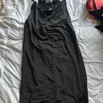 Gilly Hicks Gilli NWT Black Halter Sparkle Mini Dress Cowl Neck L Photo 0