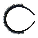 Embellished Black Jeweled Statement Headband Photo 3