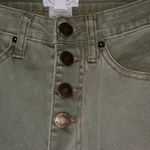 Mud Pie  button fly skinny raw hem jeans Photo 5