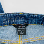 New York And Company Straight Boyfriend Low Rise Crop Jeans Distressed 0 Mid Wash Photo 3