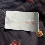 Urban Outfitters  Lip Gloss 90s Black Floral Printed Cotton Maxi Skirt Size 7 NWT Photo 5