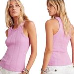 Pilcro Anthropologie  Sustainable Ribbed Tank Top In Pink Size S Photo 1
