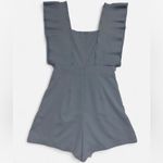 Lena Pleated Sleeve Romper in Light Blue – Size Small Photo 1