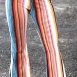 Red Dress Boutique Striped Colorful Flare Pants Photo 0